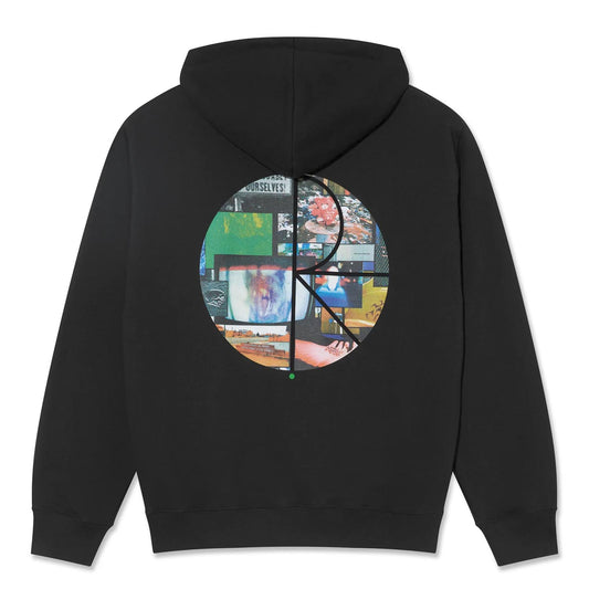 Polar Ourselves Collage Fill Logo Dave Hoodie - Black