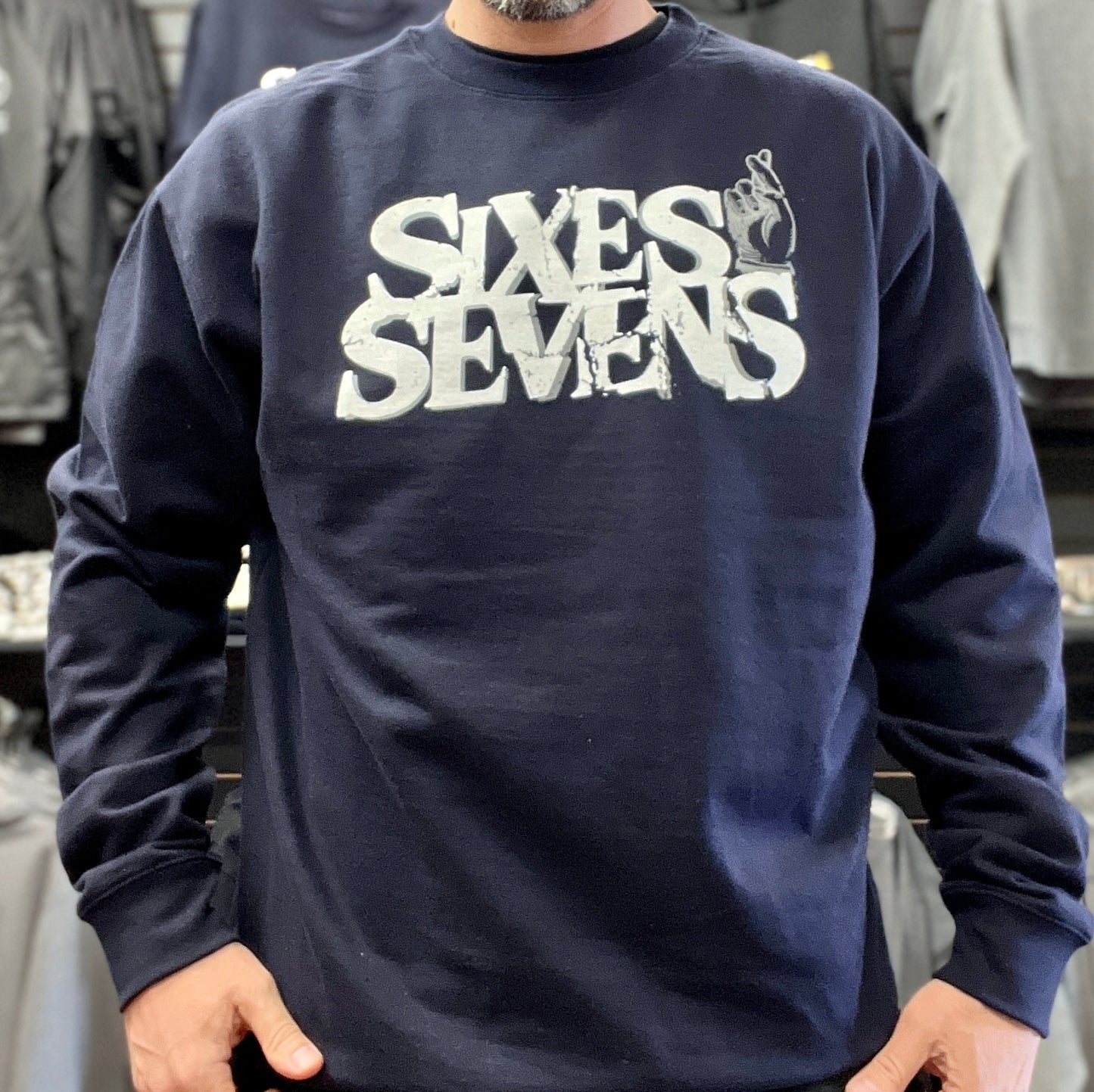 Sixes and Sevens - Good Luck Crewneck - Navy