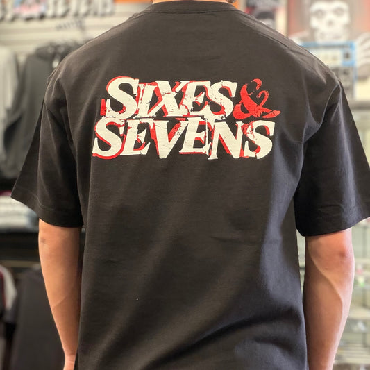 Sixes and Sevens Crumpled Logo T-Shirt