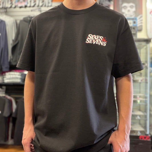 Sixes and Sevens Crumpled Logo T-Shirt