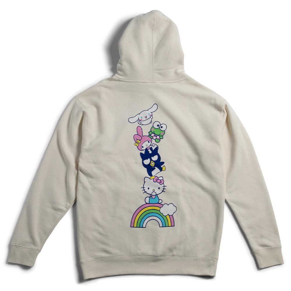 Girl Rainbow Stacked Hoodie