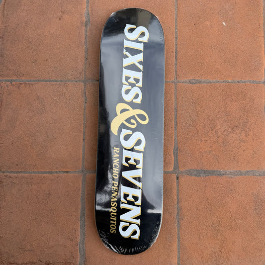 Sixes & Sevens OG Logo Deck - Black