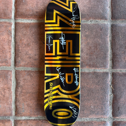 Zero x Sixes & Sevens - AUTOGRAPHED -Classic Bold Logo Deck
