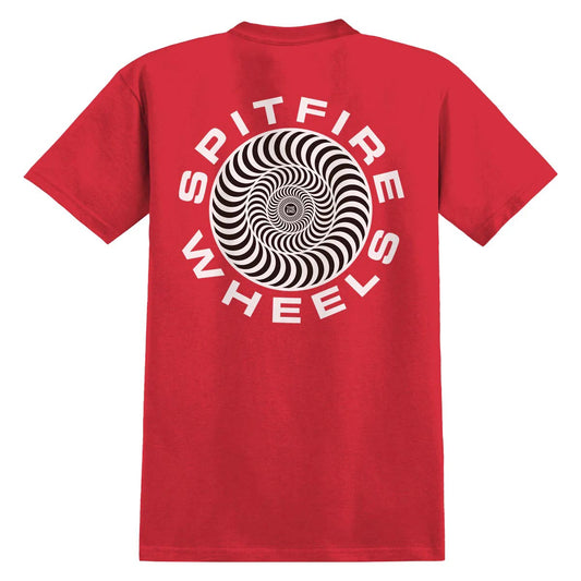 Spitfire Classic 87 Swirl Fill T-Shirt - Red