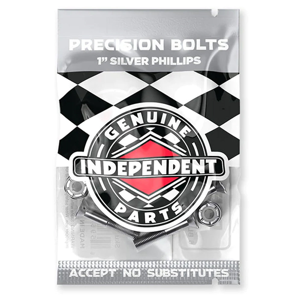 Independent 1 Inch Bolts - Silver