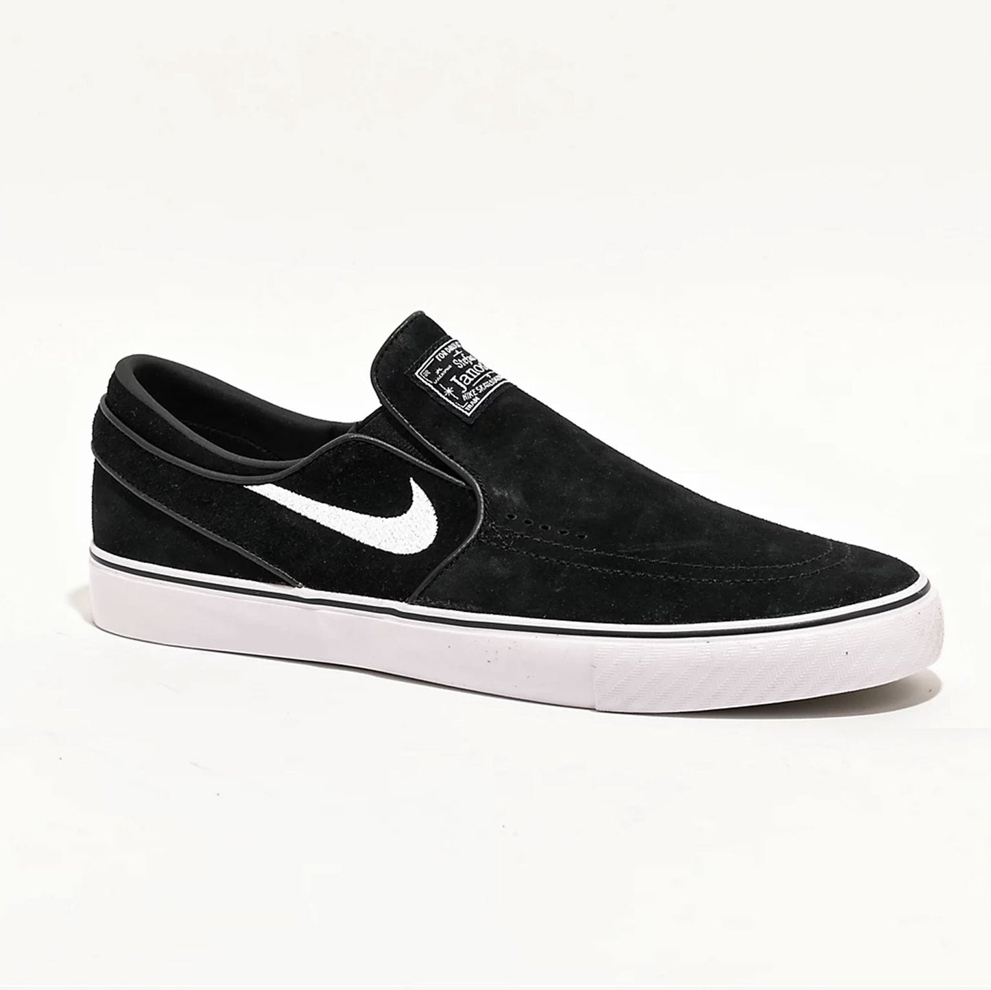 Nike SB Zoom Janoski+ Slip Black & White Skate Shoes