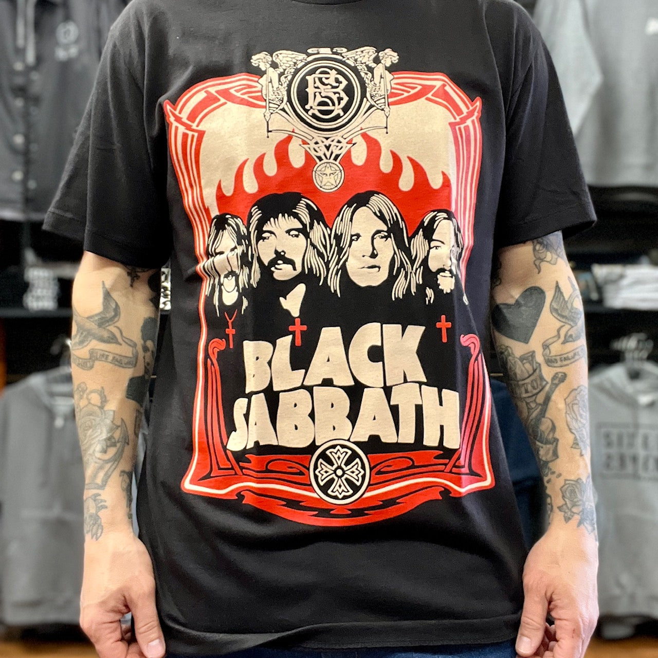 Black Sabbath T-Shirt - Red Flames